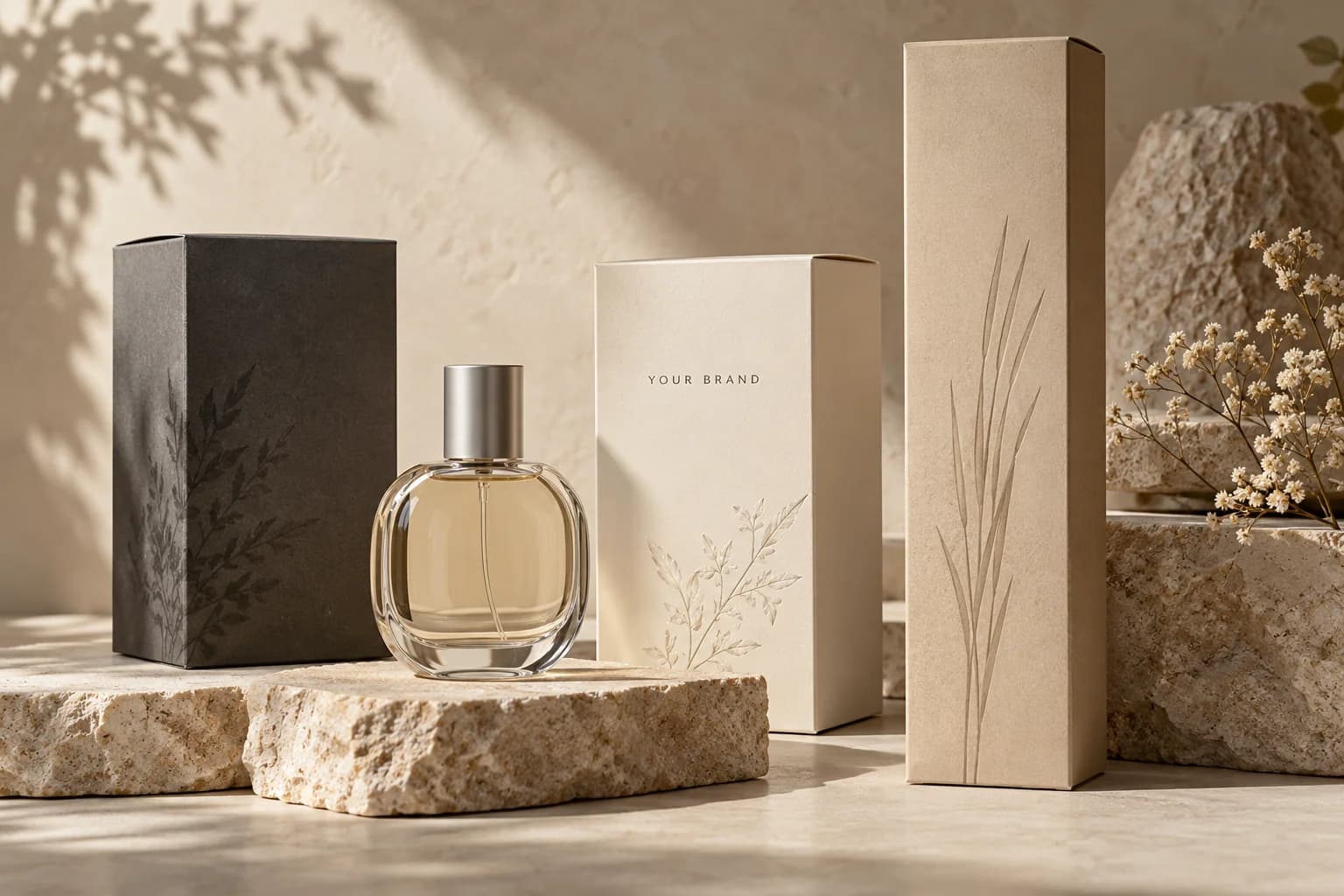 Outer packaging and bottle presentation concepts